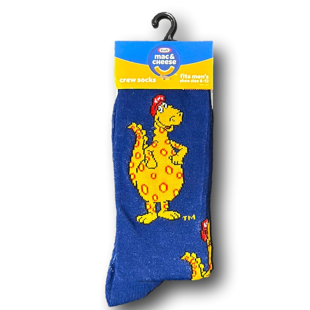 3/$20 Kraft Macaroni & Cheese Funny Novelty Crew Socks - NWT